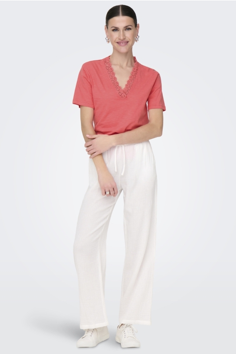 Jacqueline de Yong jdysalva life s/s v-neck top jrs di